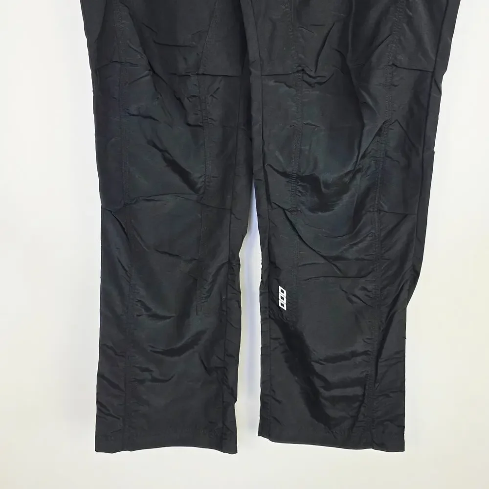Lorna Jane Track Pants Large Black Drawstring Athletic Athleisure Y2K Gorpcore